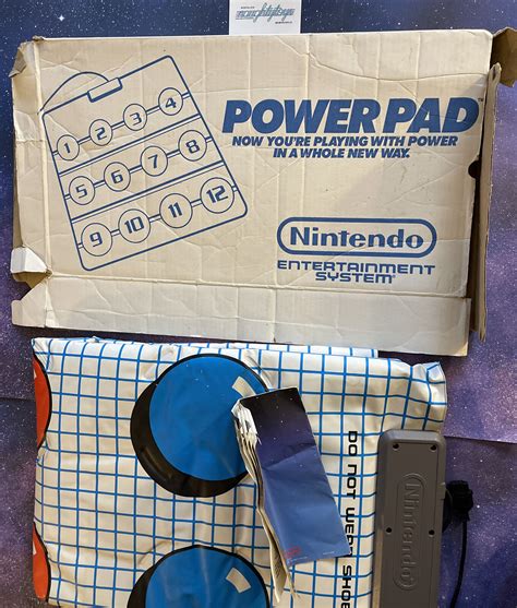 Vtg Nintendo Nes Power Pad Gamepad W Original Box And Manual Powerpad 80