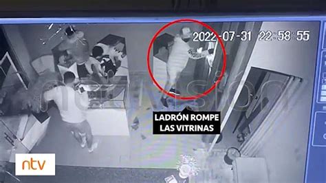 Cámaras De Seguridad Grabaron El Momento Del Robo En La Joyería Vídeo Dailymotion