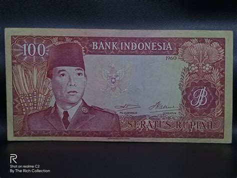 Jual Uang Kuno SERATUS RUPIAH TAHUN 1960 02 Di Lapak The Rich