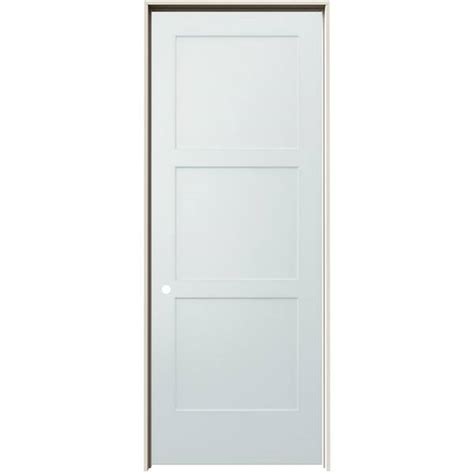 JELD WEN 36 In X 96 In Birkdale Light Gray Paint Right Hand Smooth