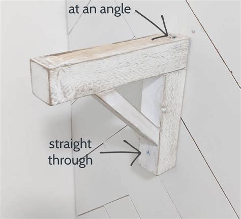 How To Make Cheap And Easy Diy Shelf Brackets Lovely Etc