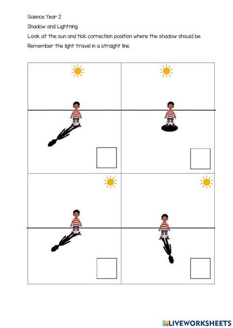 Docworksheet Shadow Activities Shadow Lessons Light And Shadow