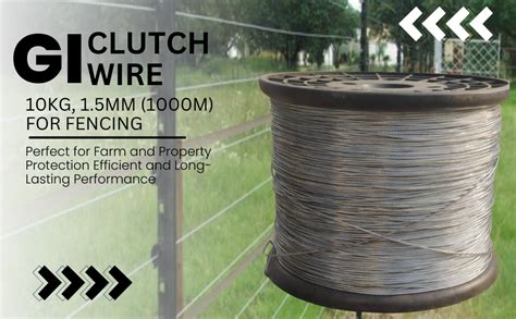 Jhatka Wire GI Clutch Wire 10 Kg 1 5 Mm 1000m For Jhatka Machine