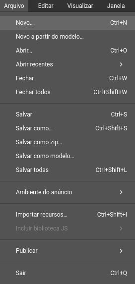 Como Podemos Criar Um Novo Arquivo - Criar um novo arquivo - Ajuda do Google Web Designer