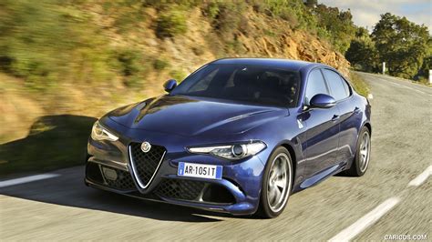 Alfa Romeo Giulia Quadrifoglio | 2017MY (Blue) | Front Three-Quarter