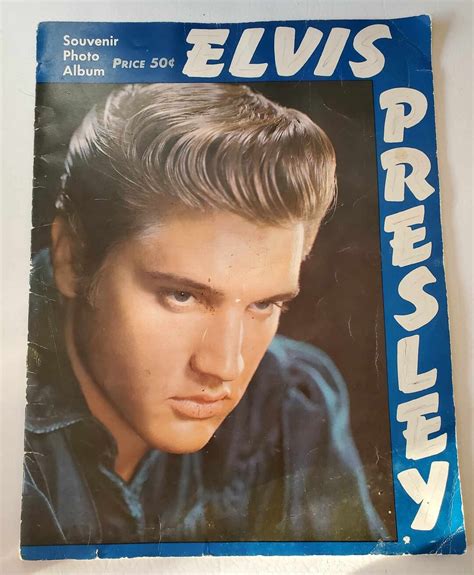 Elvis Presley Souvenir Photo Album 1956 Contains 12 Pg Of Black And White Photos Frontback Color