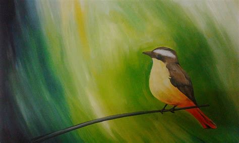 Painting Of A Sparrow - Desi Comments