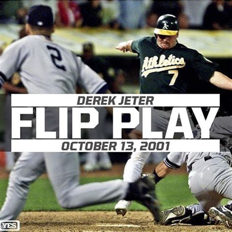 Otd In 2001 Derek Jeters Flip Play Made History In Game 3 Of The