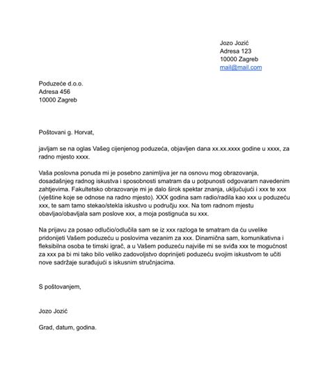 U 9 Koraka Do Odličnog Motivacijskog Pisma Telegramhr