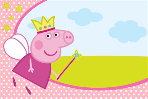 Convite Peppa Pig Prontos Para Editar E Imprimir Peppa Pig Feliz