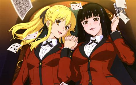 Kakegurui 4k Ultra Hd Wallpaper Meari Saotome And Yumeko Jabami