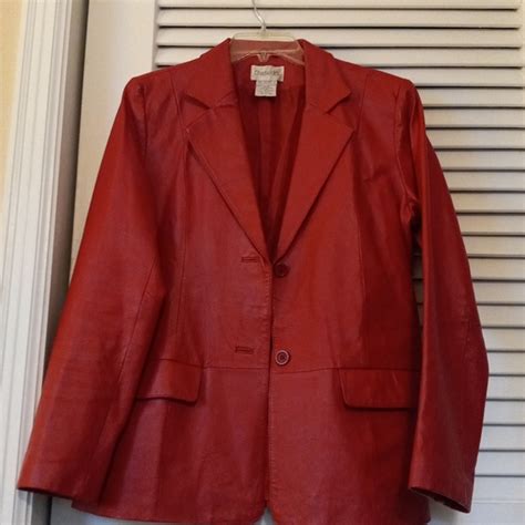 Chadwicks Jackets Coats Classic Red Leather Jacket Poshmark