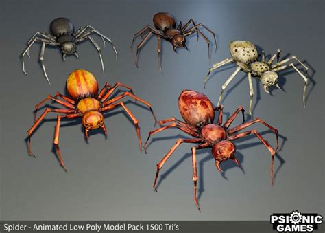 Spider Creature Low Poly Animated Spider Low Poly Creatures