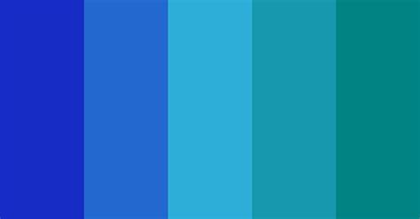 Blue To Teal Color Scheme » Blue » SchemeColor.com