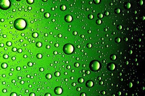 Water Drops Closeup Abstract Green Background Cache Car Wash