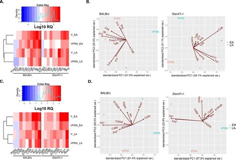 Gene Heat Map Expression In Heart Of Balb C And Slamf Mice Infected