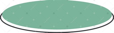 Green Oval With Black Outline Png Svg