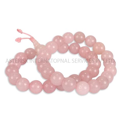 Asterisk International Services Bracelet Rose Quartz Stone Beaded