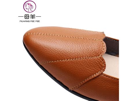 Women Shoes Woman Genuine Leather Flat Shoes Female Casual Work Ballet