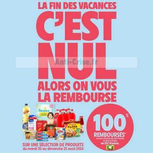 Anti crise fr Intermarché 11 Produits 100 Remboursés en Bons d