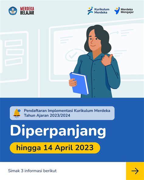 Pendaftaran Implementasi Kurikulum Merdeka Tahun Ajaran 2023 2024