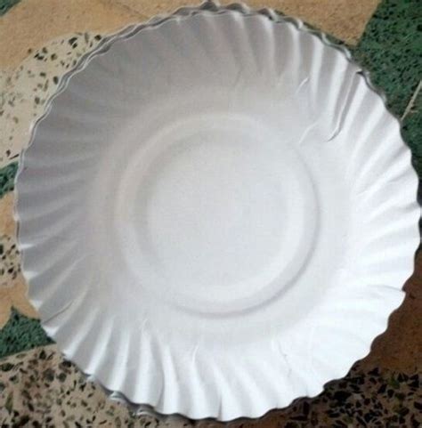 Leak Proof And Eco Friendly Plain White Disposable Paper Plate For