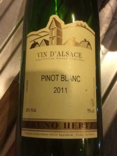 Bruno Hertz Pinot Blanc Vivino Us