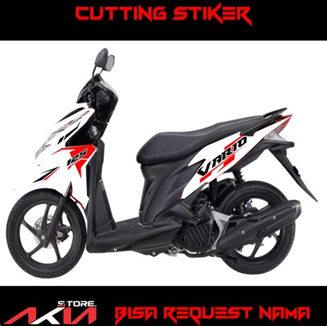 Cutting Sticker Vario 125 Cutting Stiker Lis Body Motor Vario