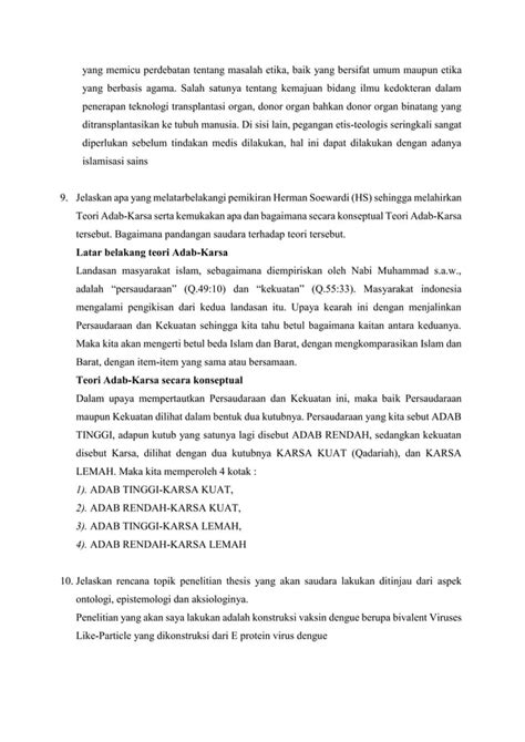 UTS Filsafat Ilmu Pdf