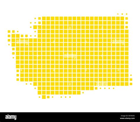 Map of Washington Stock Photo - Alamy