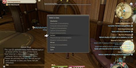 Ffxiv Retainers A Beginners Guide To Retainers Updated