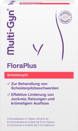 Multi Gyn FloraPlus Vaginalgel Scheidenpilz 5 Applikatoren 5x5 Ml 25