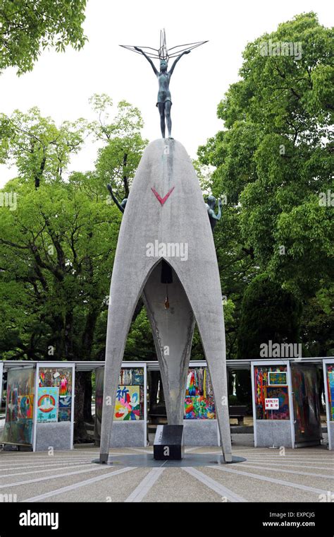 Los niños de la Paz monumento en el Parque Conmemorativo de la Paz de