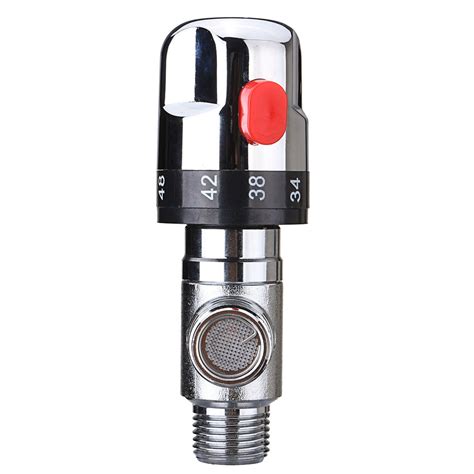 Mm Hot Cold Water Thermostatic Mixing Valve Way Adjust Temperature Control Valve Sale