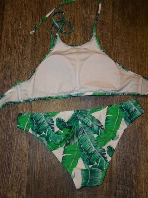 Romwe Swim Bikini Bathing Suit Bottom And Top ~ Large … Gem