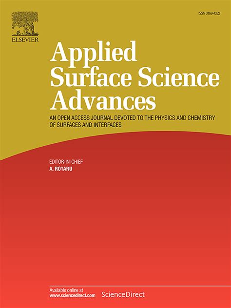 Applied Surface Science Advances影响因子75 Book学术