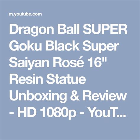 Dragon Ball SUPER Goku Black Super Saiyan Rosé 16 Resin Statue