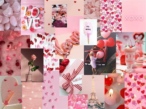 1001 Valentines Day Collage Background Laptop đẹp Phù Hợp Với Mọi Kích Thước Màn Hình