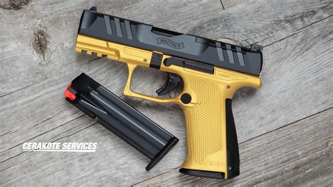 Walther Pdp F Series 9mm Optic Ready 4 Gold Pistol Cerakote Services