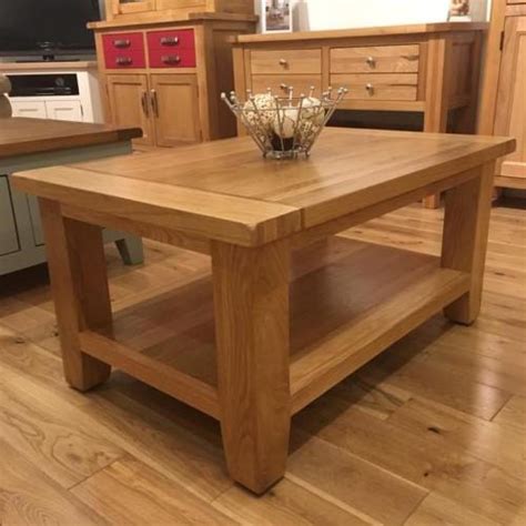 Open Shelf Coffee Table Oakay Direct Handcrafted Solid Oak Furniture