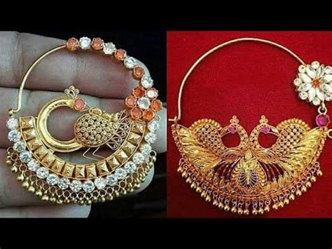 Latest Bridal Gold Nose Pin Nathiya Designs Bridal Nath