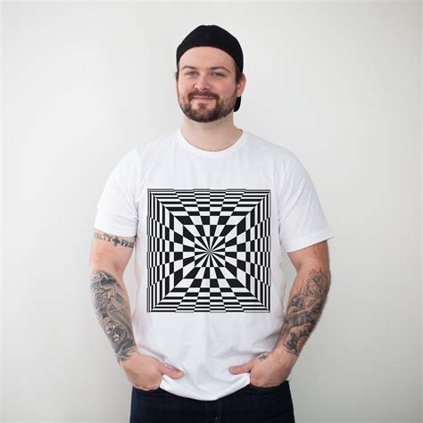 Optical Illusion Shirt For Men Or Women Teenager Shirts For Etsy