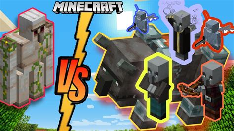 Can Iron Golem Save Villagers Pillagers Vs Villagers Minecraft