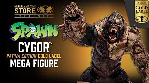 New Spawn Cygor Patina Edition Gold Label Mega Figure Action Figure