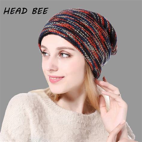 Head Bee Fashion Beanies Hat Skullies Cotton Adult Winter Cap Colors