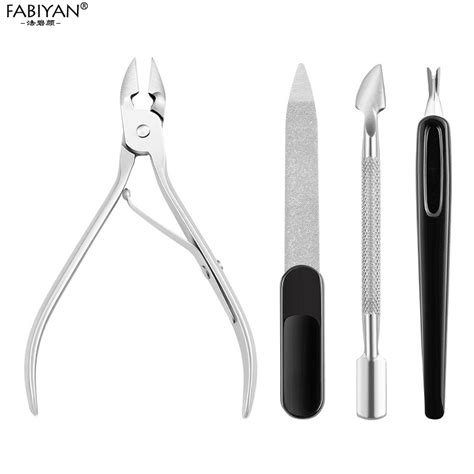 Cuticle Trimmer With Pusher Durable Manicure Professional Scissors And