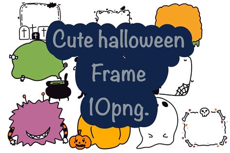 Cute Halloween Frame Graphic by aunny2544 · Creative Fabrica