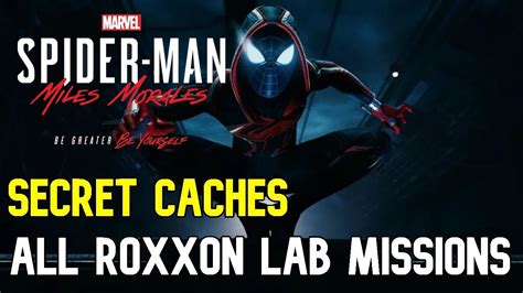 Completing All Roxxon Lab Missions All Underground Caches Marvel