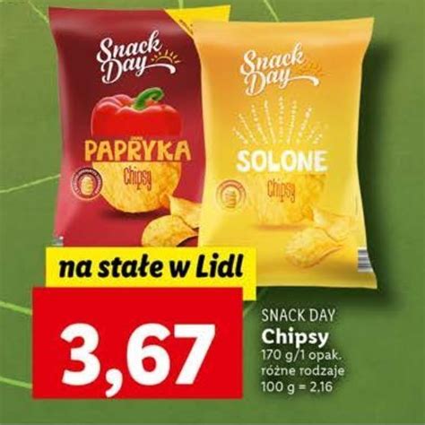 Promocja Chipsy Paprykowe Snack Day W Lidl