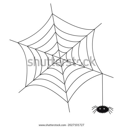 Spider Web Spider Vector Illustration Isolated Stock Vector Royalty